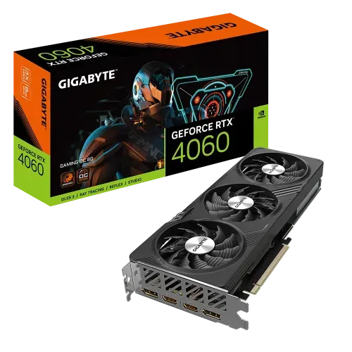 GIGABYTE GeForce RTX 4060 GAMING OC 8G GDDR6 Graphics Card